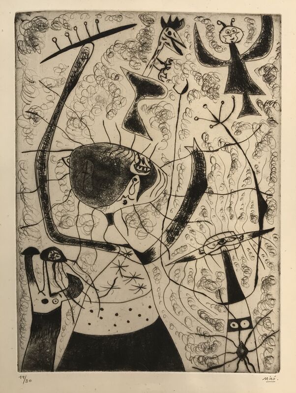 Joan Miró, ‘Trois Sœurs’, 1938, Print, Drypoint, Denis Bloch Fine Art