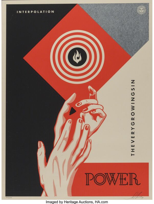 Shepard Fairey, ‘Interpolation, diptych’, 2014, Print, Screenprint in colors on paper, Heritage Auctions