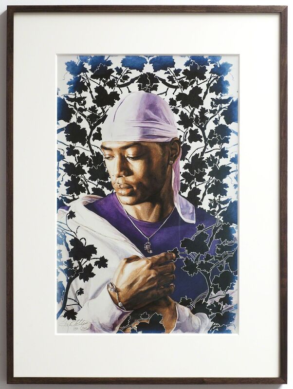 Kehinde Wiley, ‘Tomb of Pope Alexander VII Study I’, 2016, Print, Hand embellished pigment print on paper, The Lapis Press
