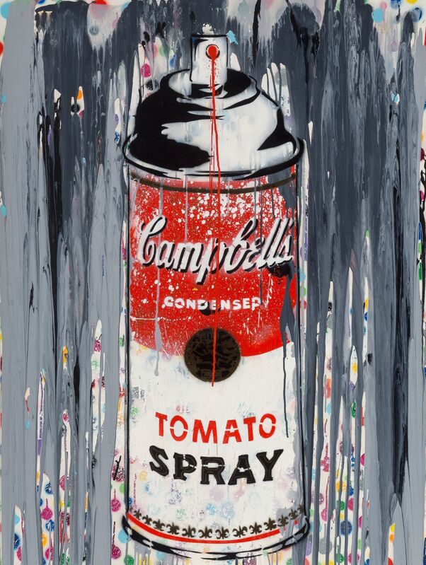 Mr. Brainwash, ‘Campbell's Tomato Spray’, 2010, Painting, Stencil, acrylic, and spray paint on canvas, Heritage Auctions