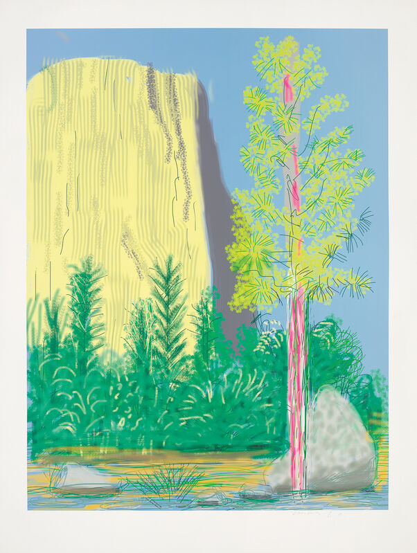 David Hockney, ‘Untitled No. 22, from The Yosemite Suite’, 2010, Print, IPad drawing in colours, printed on wove paper, with full margins., Phillips