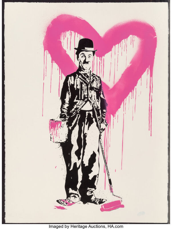 Mr. Brainwash, ‘Chaplin’, 2010, Print, Screenprint in colors on Rives BFK paper, Heritage Auctions