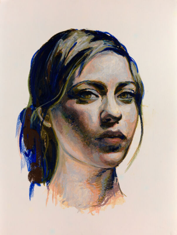 Mercedes Helnwein, ‘Jinnie’, 2012, Drawing, Collage or other Work on Paper, Oil pastel on paper, KP Projects