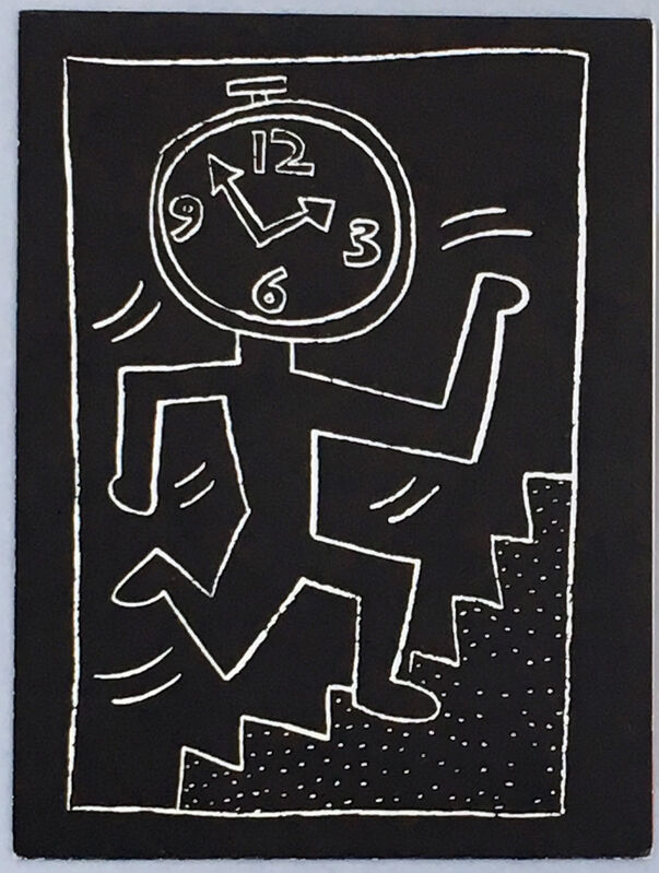 Keith Haring, ‘Keith Haring Future Primeval announcement 1990’, 1990, Ephemera or Merchandise, Offset printed museum announcement, Lot 180 Gallery