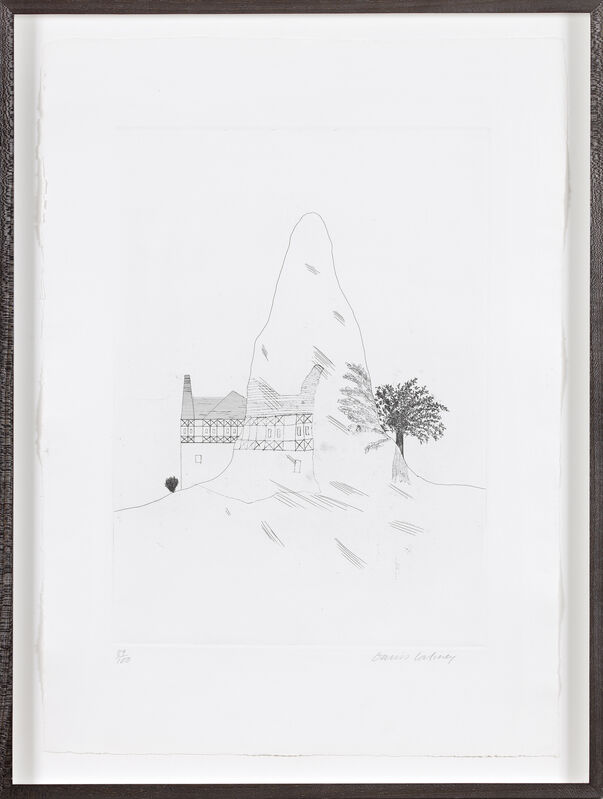 David Hockney, ‘The Glass Mountain’, 1969, Print, Etching and softground etching, Marlborough London