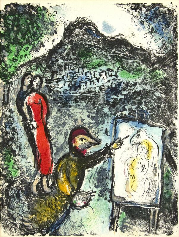 Marc Chagall, ‘Near St. Jeannet’, 1972, Print, Original lithograph in colors, Heather James Fine Art Gallery Auction
