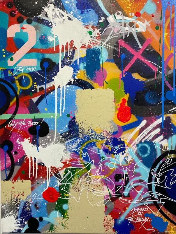 Cope2, ‘2 for ever ’, 2020, Painting, Mixed technique on canvas, Galerie Martine Ehmer