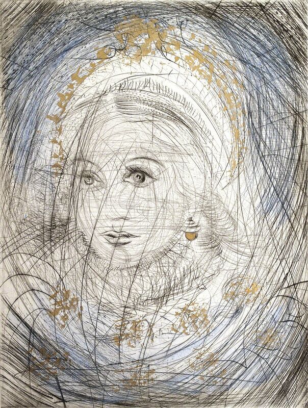 Salvador Dalí, ‘Marguerite’, 1968, Print, Hand Colored Etching, West Chelsea Contemporary
