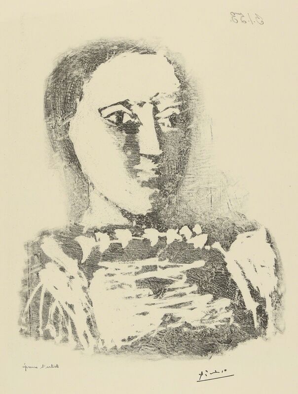 Pablo Picasso, ‘Le Chandail brodé (B. 729; M. 231)’, 1953, Print, Lithograph, Sotheby's