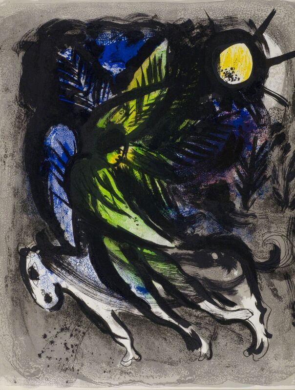Marc Chagall, ‘L'Ange (The Angel)’, 1960, Print, Original lithograph printed in colors on wove paper., Galerie d'Orsay