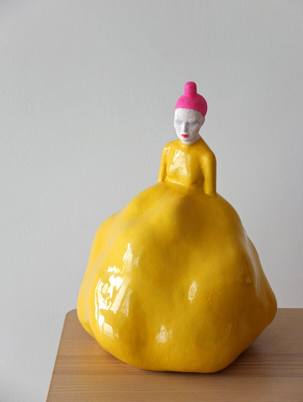 Iván Prieto, ‘Bailarina en amarillo’, 2019, Sculpture, Ceramic, N2 Galería
