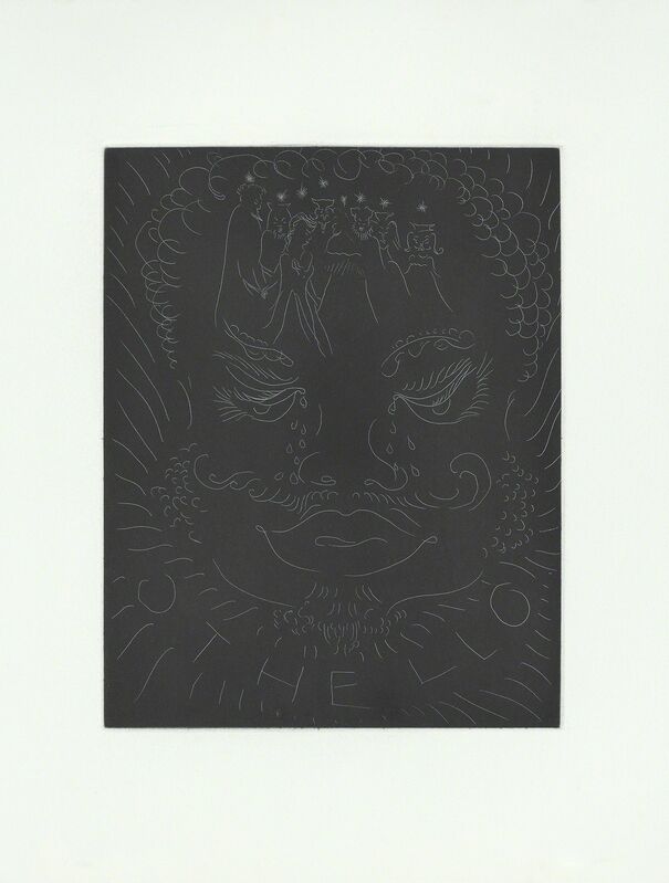 Chris Ofili, ‘Othello’, 2018, Print, Suite of 10 etchings with title page and colophon,  aquatint, black mica, and white ink, Two Palms