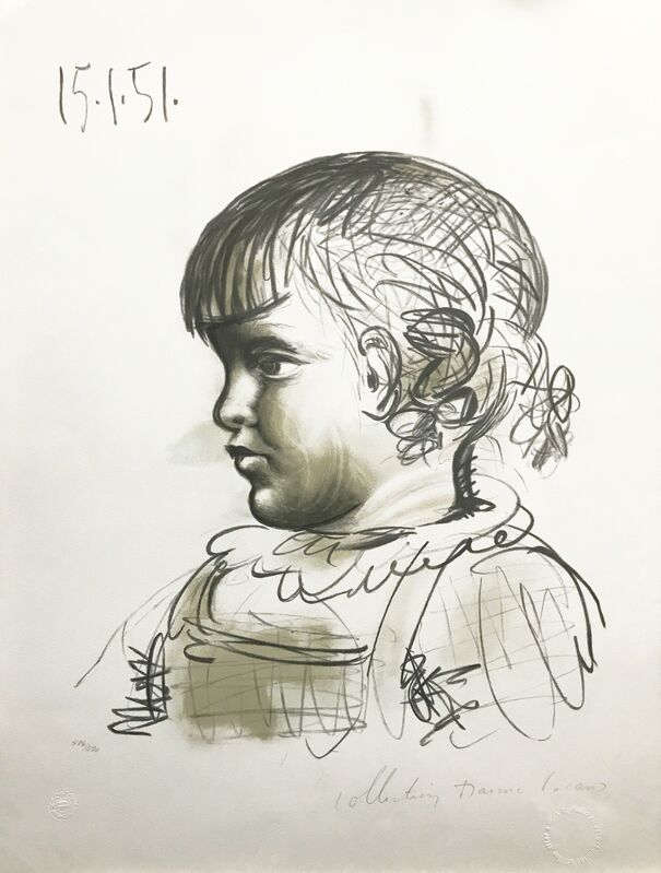 Pablo Picasso, ‘PORTRAIT D'ENFANT’, 1979-1982, Reproduction, LITHOGRAPH ON ARCHES PAPER, Gallery Art