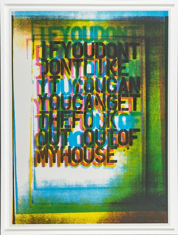 Christopher Wool, ‘My House III’, 2000, Print, Screenprint in colors on 335 gsm matt custom art paper, Rago/Wright/LAMA