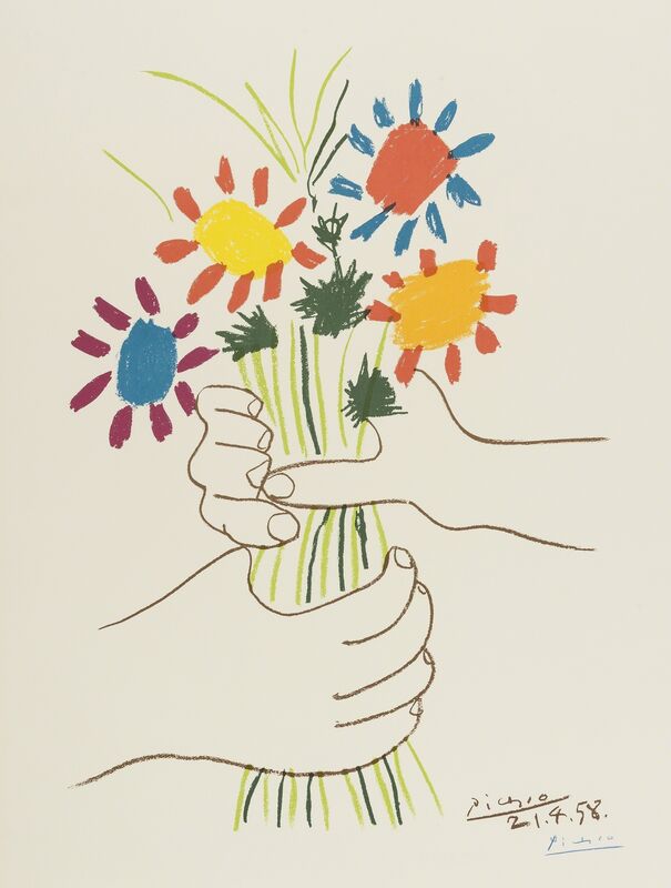 Pablo Picasso, ‘Bouquet de Fleurs (Czwiklitzer 147)’, 1958, Print, Lithograph printed in colours, Forum Auctions