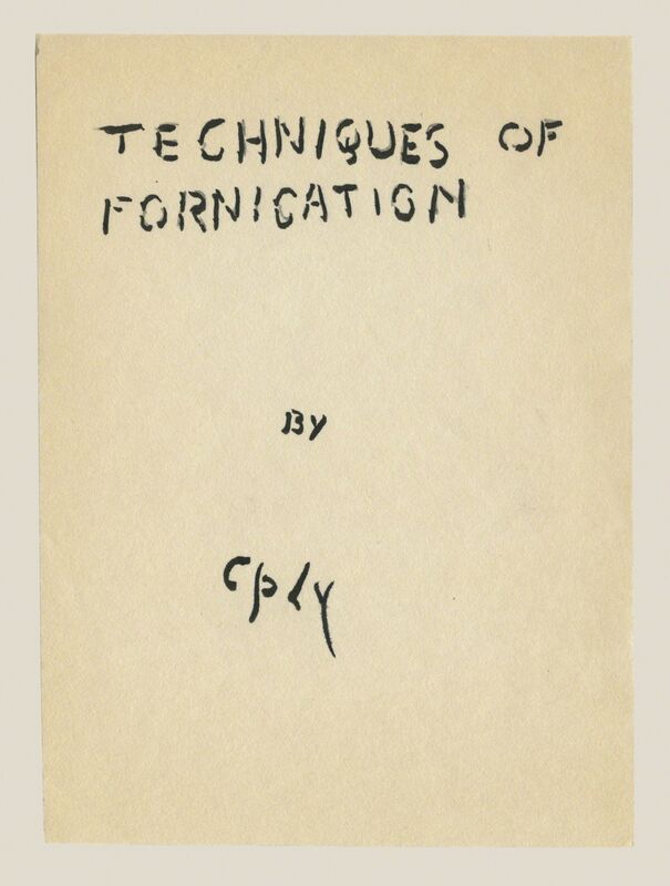 William Nelson Copley, ‘Techniques of Fornication (Unbound Book of Drawings)’, ca. c. 1991/2, Drawing, Collage or other Work on Paper, Ink and graphite on 42 hand-cut sheets of paper, David Nolan Gallery