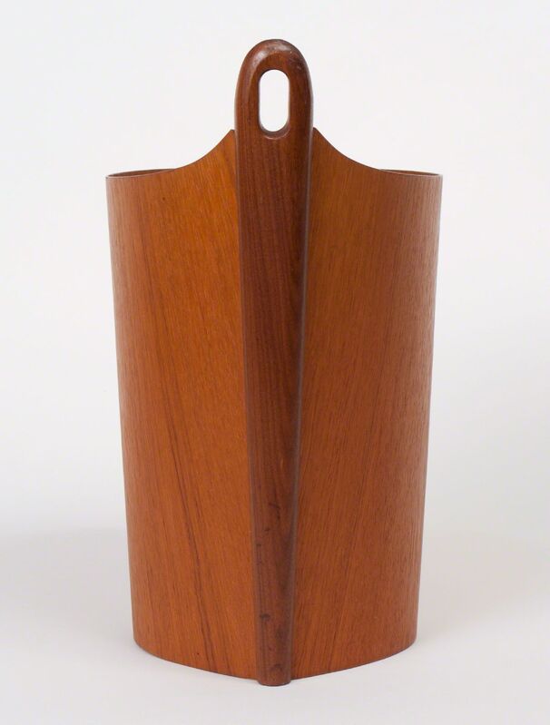 P.S. Heggen, ‘Teak Wastepaper Bin’, ca. 1960, Design/Decorative Art, Bent plywood with teak veneers, solid teak handles, Patrick Parrish Gallery