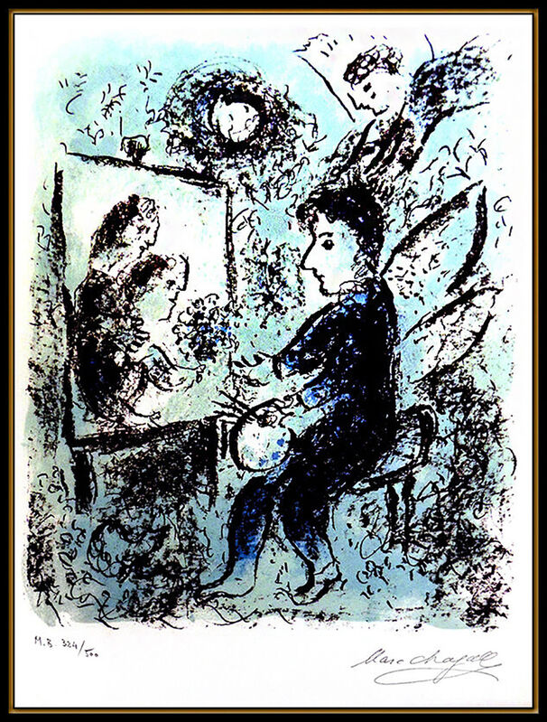 Marc Chagall, ‘Vers l'autre Clarte’, 1985, Print, Color Lithograph, Original Art Broker