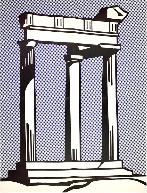 Roy Lichtenstein, ‘Roy Lichtenstein Temple (Castelli mailer) 1964’, 1964, Print, Offset lithograph, Lot 180 Gallery