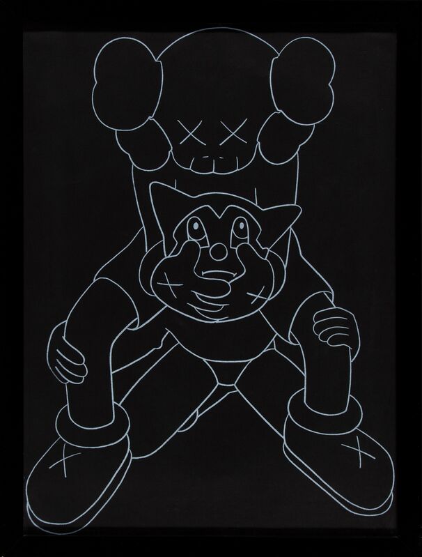KAWS, ‘Companion Vs Astroboy’, 2002, Print, Screenprint on black wove paper, Heritage Auctions