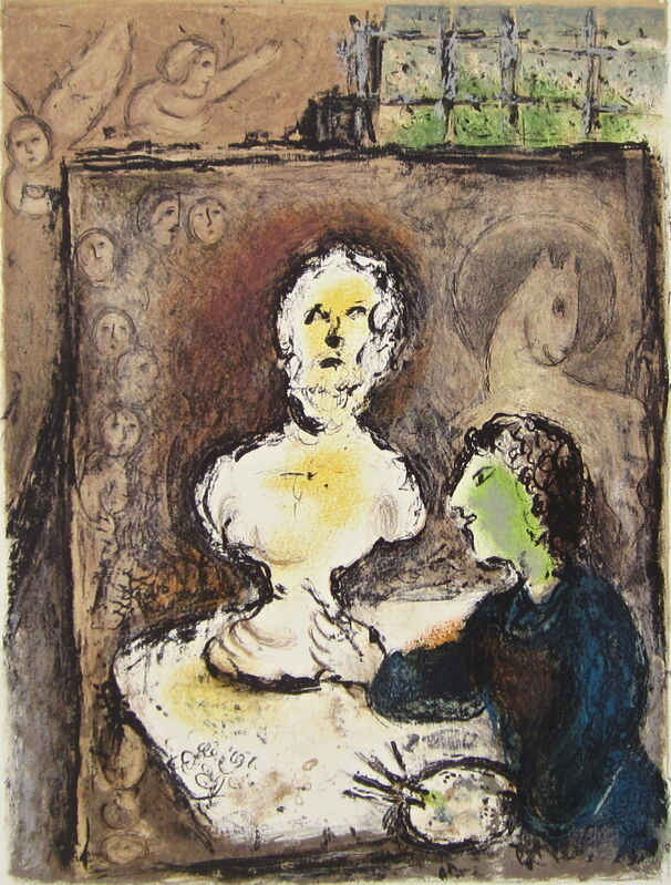 Marc Chagall, ‘“Frontispiece,” from L'Odyssée (Mourlot 749-830; Cramer 96)’, 1989, Ephemera or Merchandise, Offset lithograph on Fabriano wove paper, Art Commerce