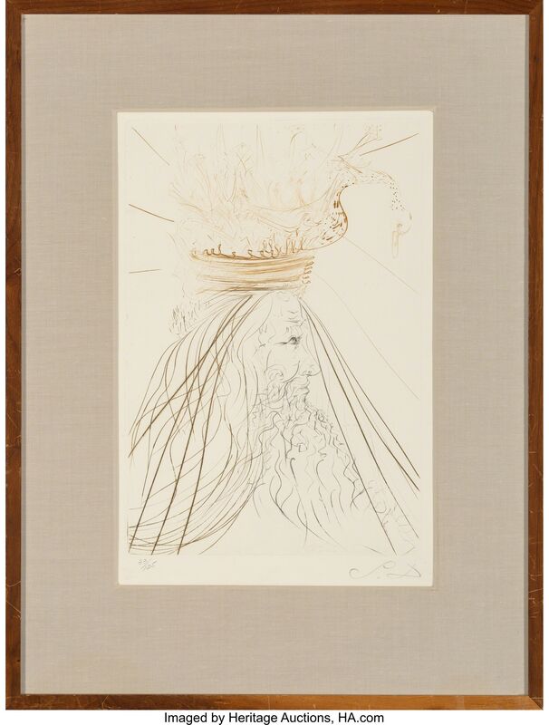 Salvador Dalí, ‘Le roi Marc, from Tristan and Iseult’, 1970, Other, Engraving in colors on Arches paper, Heritage Auctions