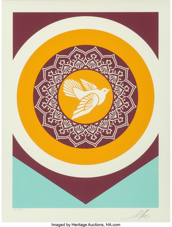 Shepard Fairey, ‘Obey Peace Series 2 (Doves)’, 2015, Print, Silkscreen in colors on Stonehenge Natural  paper, Heritage Auctions