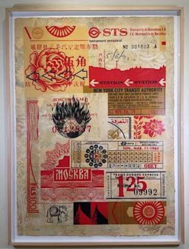 Shepard Fairey, ‘Station to Station 2’, 2012, Print, Unique screenprint, Vertu Fine Art