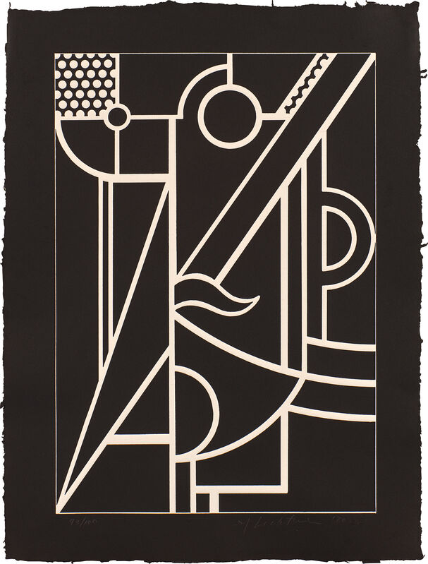 Roy Lichtenstein, ‘Modern Head #3, from Modern Head Series (G. 244, C. 93)’, 1970, Print, Linecut with embossing, on handmade Waterleaf paper, with full margins., Phillips