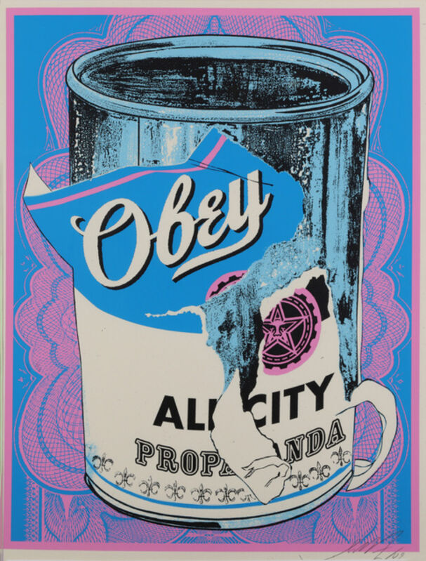 Shepard Fairey, ‘Soup Can IV’, 2010, Print, Screenprint in colours on manila archival paper, Chiswick Auctions