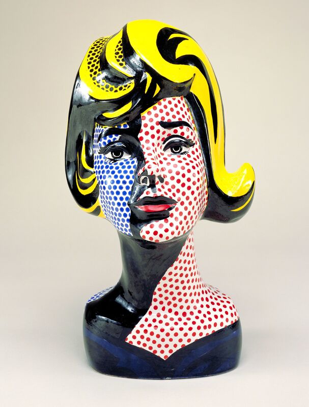 Roy Lichtenstein, ‘Head with Blue Shadow’, 1965, Sculpture, Painted ceramic, Nasher Sculpture Center