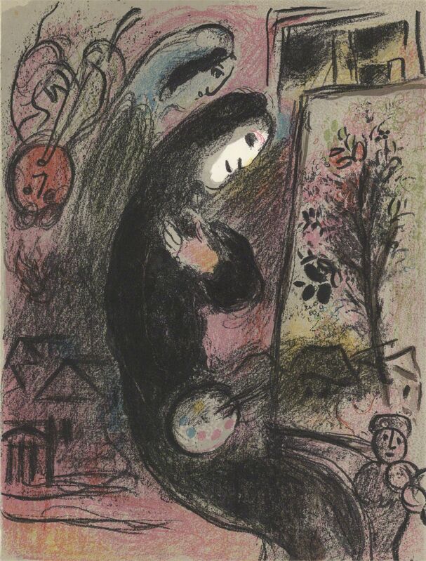 Marc Chagall, ‘Inspired’, 1963, Print, Stone Lithograph, ArtWise