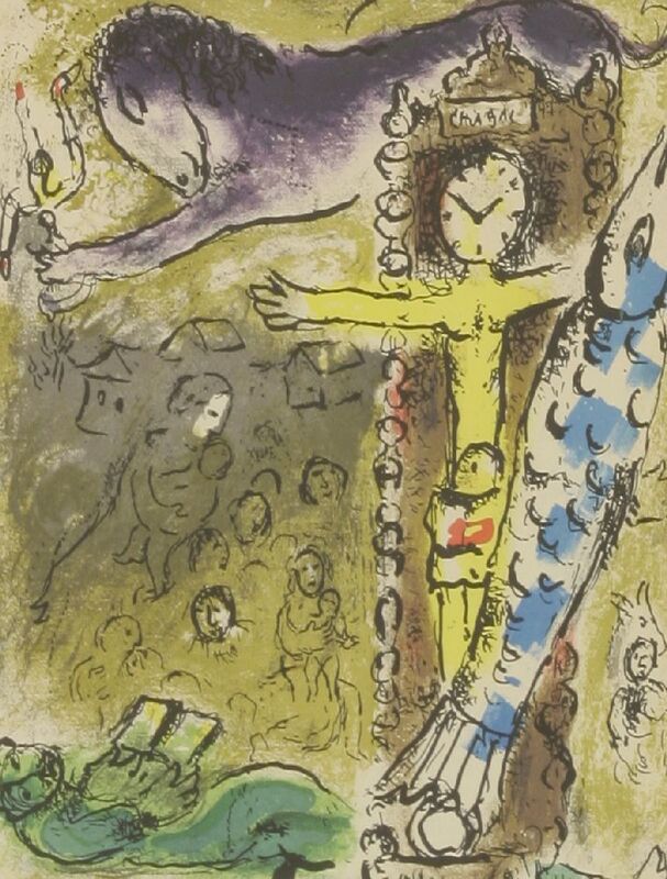 Marc Chagall, ‘Christ in the Clock’, 1957, Print, Lithograph printed in colours, Sworders