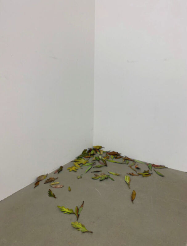 Alvaro Urbano, ‘ He would always leave a window open, even at night’, 2020, Installation, Metal leaves, paint, Travesia Cuatro