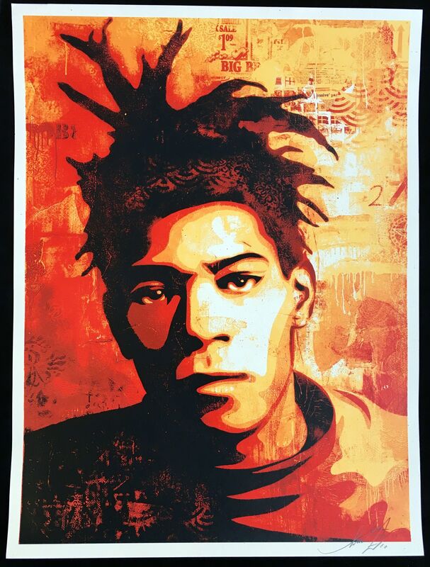 Shepard Fairey, ‘Basquiat’, 2010, Print, Screenprint, Lot 180
