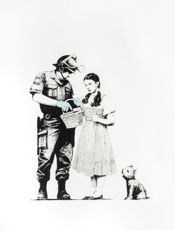 Banksy, ‘Stop & Search’, 2007, Print, Screen print in colours on Arches 88 Paper, Tate Ward Auctions