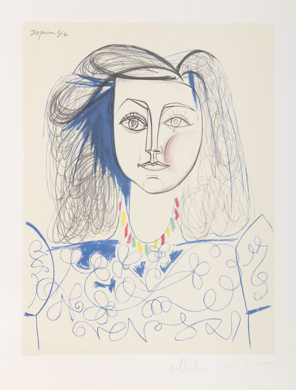 Pablo Picasso, ‘Portrait de Femme, 1946’, 1979-1982, Print, Lithograph on Arches paper, RoGallery