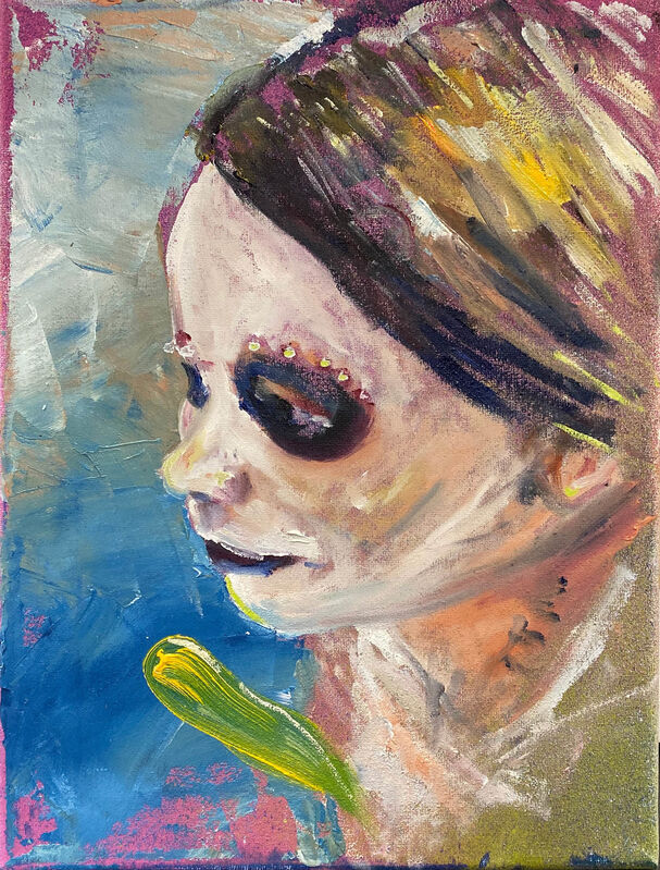Marcos Castro, ‘Nacida bajo la luz’, 2019, Painting, Oil on canvas, Dot Fiftyone Gallery