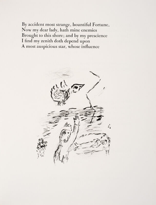 Marc Chagall, ‘Prospero charms Miranda to sleep.’, 1975, Print, Lithograph, Ben Uri Gallery and Museum 