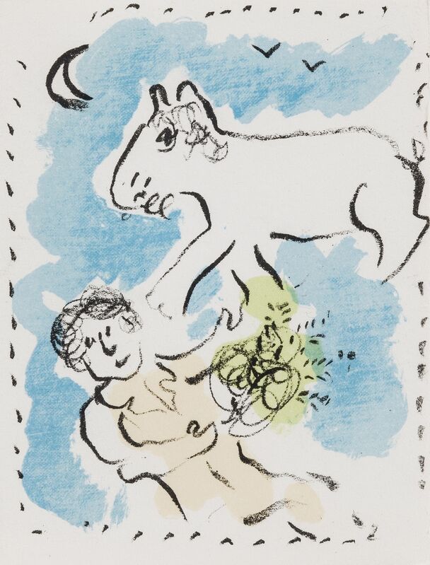 Marc Chagall, ‘Greeting Cards, (Mourlot 623,934, 986, and 990)’, 1971-80, Print, Four lithographs printed in colours, Forum Auctions