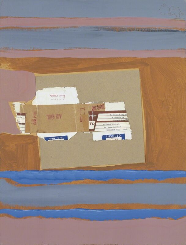 Robert Motherwell, ‘The Irregular Heart’, 1974, Mixed Media, Acrylic, pasted cardboard, pasted papers, and clear plastic tape on Upson board, Dedalus Foundation