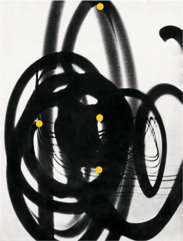 William Klein, ‘Black traces + 4 yellow pastilles’, 1952-53, Photography, Chromogenic print, Polka Galerie