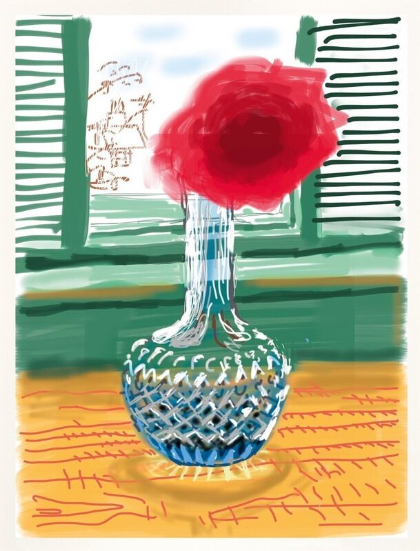 David Hockney, ‘Untitled No.281’, 2010/2020, Print, IPhone drawing in colours, on cotton-fibre archival wove, RAW Editions
