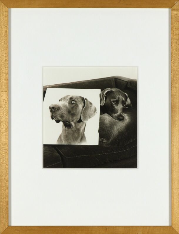 William Wegman, ‘Double Portrait (From Many Ray:  A Portfolio of 10 Photographs)’, 1982, Photography, Silver gelatin print, Heather James Fine Art