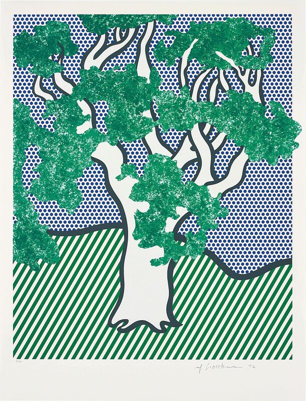 Roy Lichtenstein, ‘Rain Forest, from Columbus: In Search of a New Tomorrow’, 1992, Print, Screenprint in colours, on Fabriano paper, with full margins., Phillips