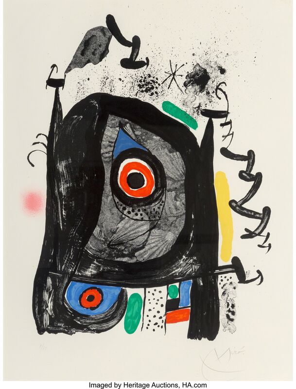 Joan Miró, ‘Le pelerin de Compostelle’, 1969, Print, Lithograph in colors on Rives BFK paper, Heritage Auctions