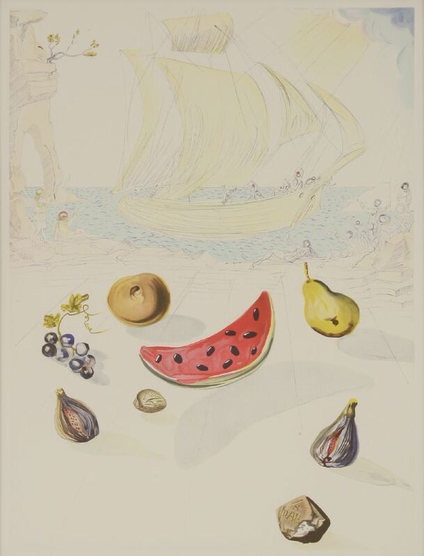Salvador Dalí, ‘Ship and Fruits’, 1986, Print, Lithograph printed in colours, Sworders