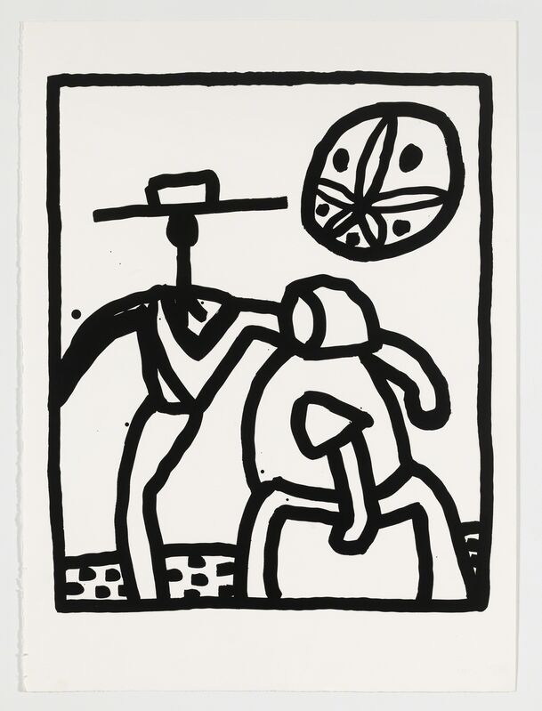 Keith Haring, ‘Untitled Kutztown (Littmann 134)’, 1989, Print, Screenprint, Forum Auctions