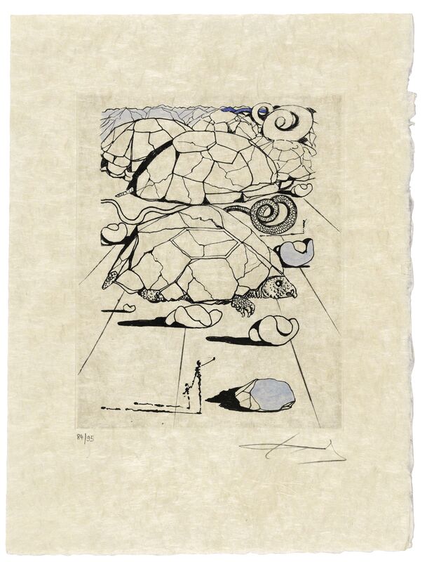 Salvador Dalí, ‘Poèmes de Mao Tse-Tung’, 1967, Print, The complete suite of eight heliogravures with drypoint in colours on Japon nacré paper, Christie's