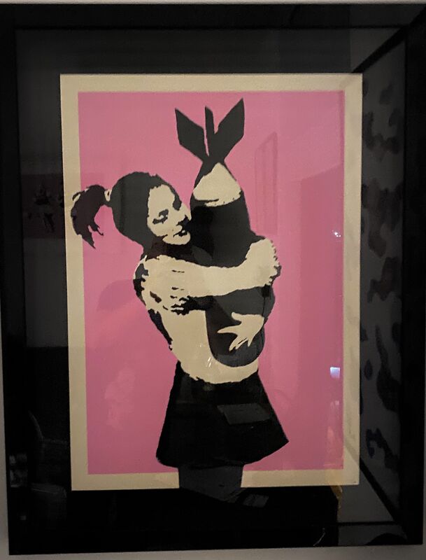 Banksy, ‘Bomb Hugger’, 2003, Print, Screen-print in colors on wove paper, MoonStar Fine Arts Advisors